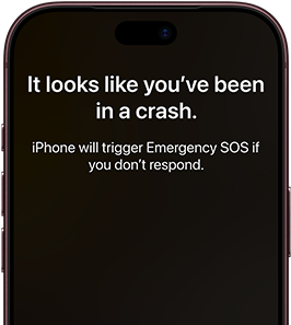iPhone 18 Pro, Burgandy. Screen shows satellite connection interface with a green dot indicating the device's location, with text "Keep Pointing at Satellite" and "Connected" at the top, iMessage conversation underneath